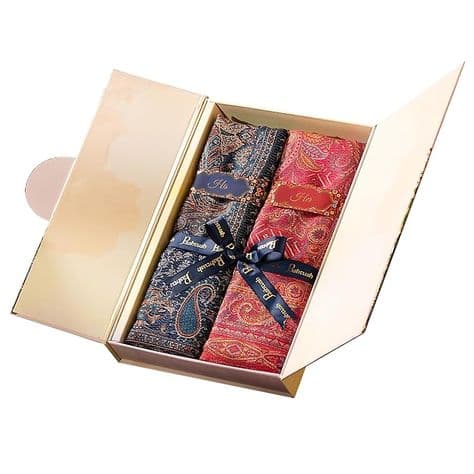 Luxury Paisley Silk Scarf Gift Box