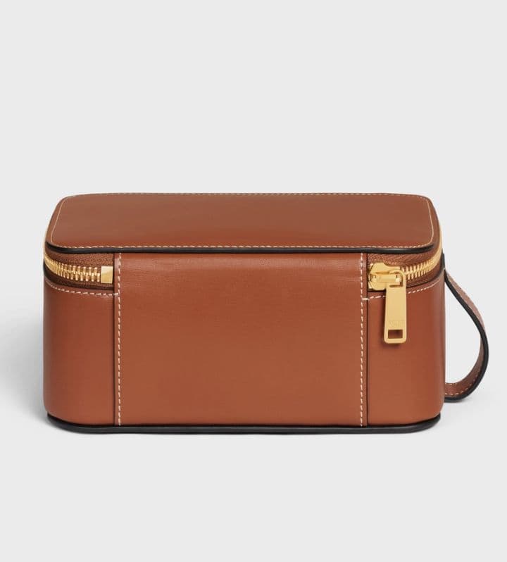 Leather Zip Vanity Case
