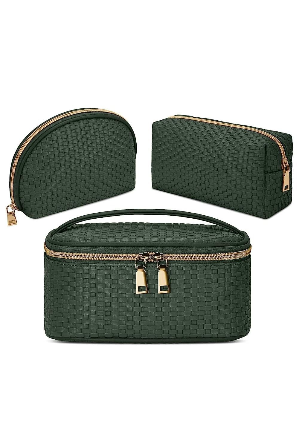 Woven Cosmetic Pouch Set