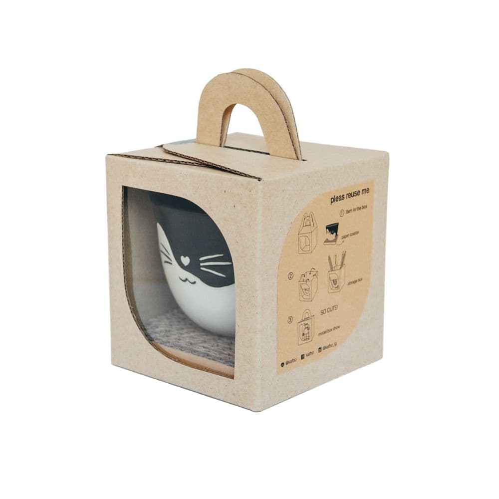 Cat Face Ceramic Bowl