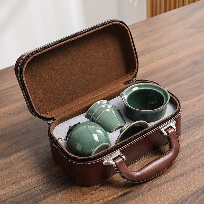 Portable Ceramic Tea Set