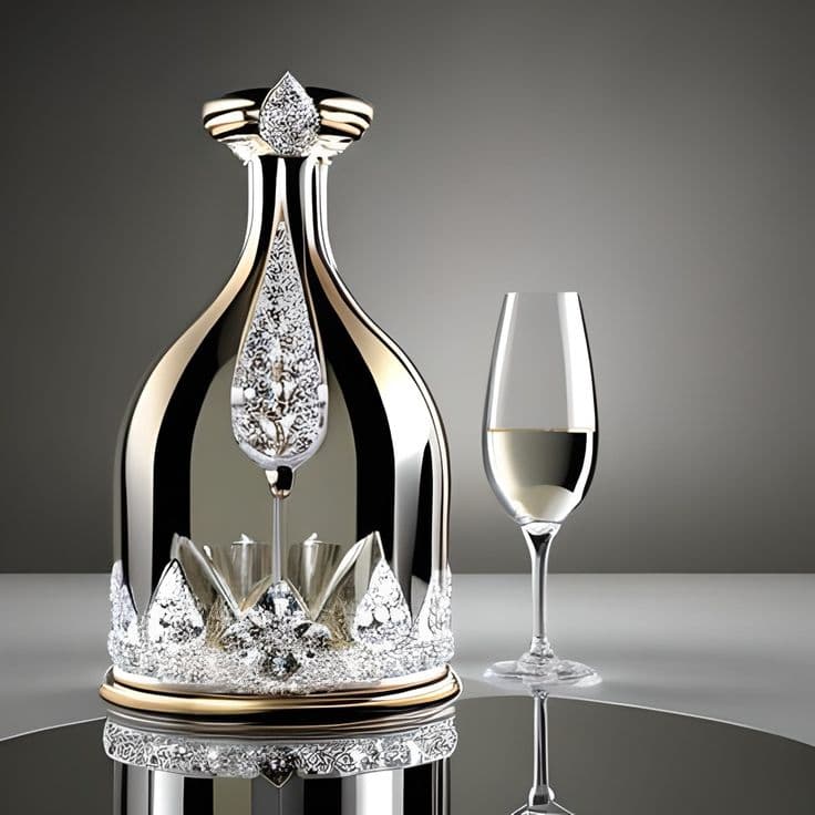 Crown Decanter Wine Glass Set