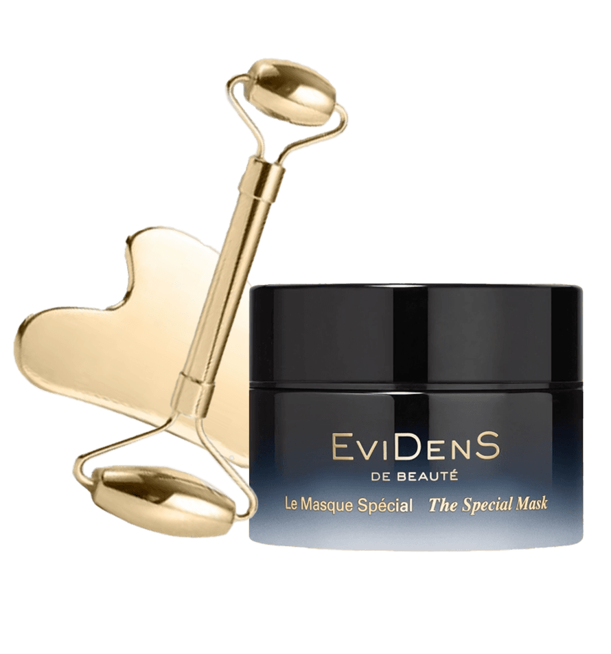 EviDenS de Beauté Special Mask with Gold Facial Roller Set