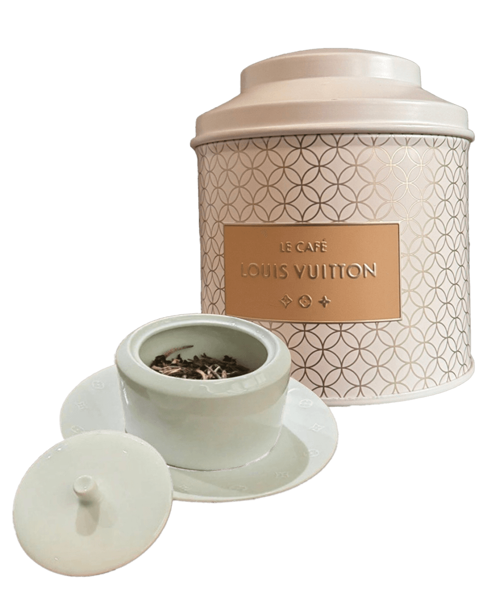 Louis Vuitton Le Café Tea Tin with Teacup Set