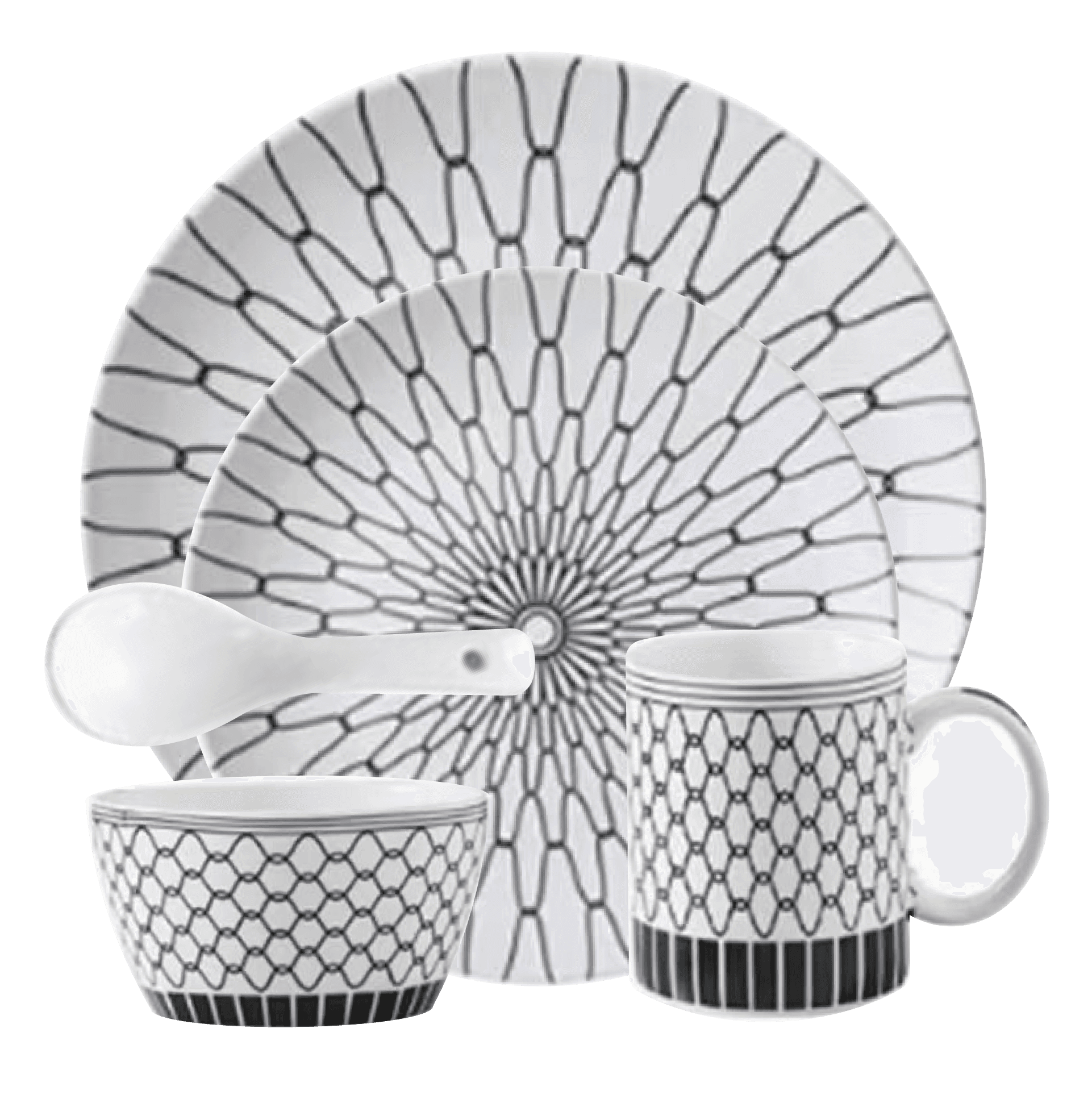 Porcelain Dinnerware Gift Set of 5