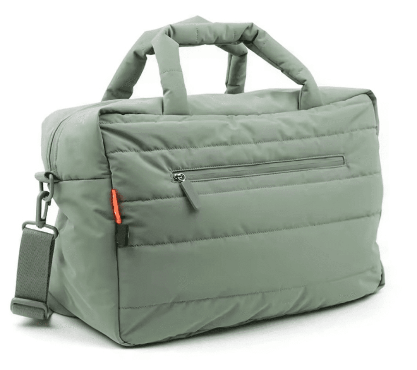 Quilted Duffle Travel Bag Sage Green