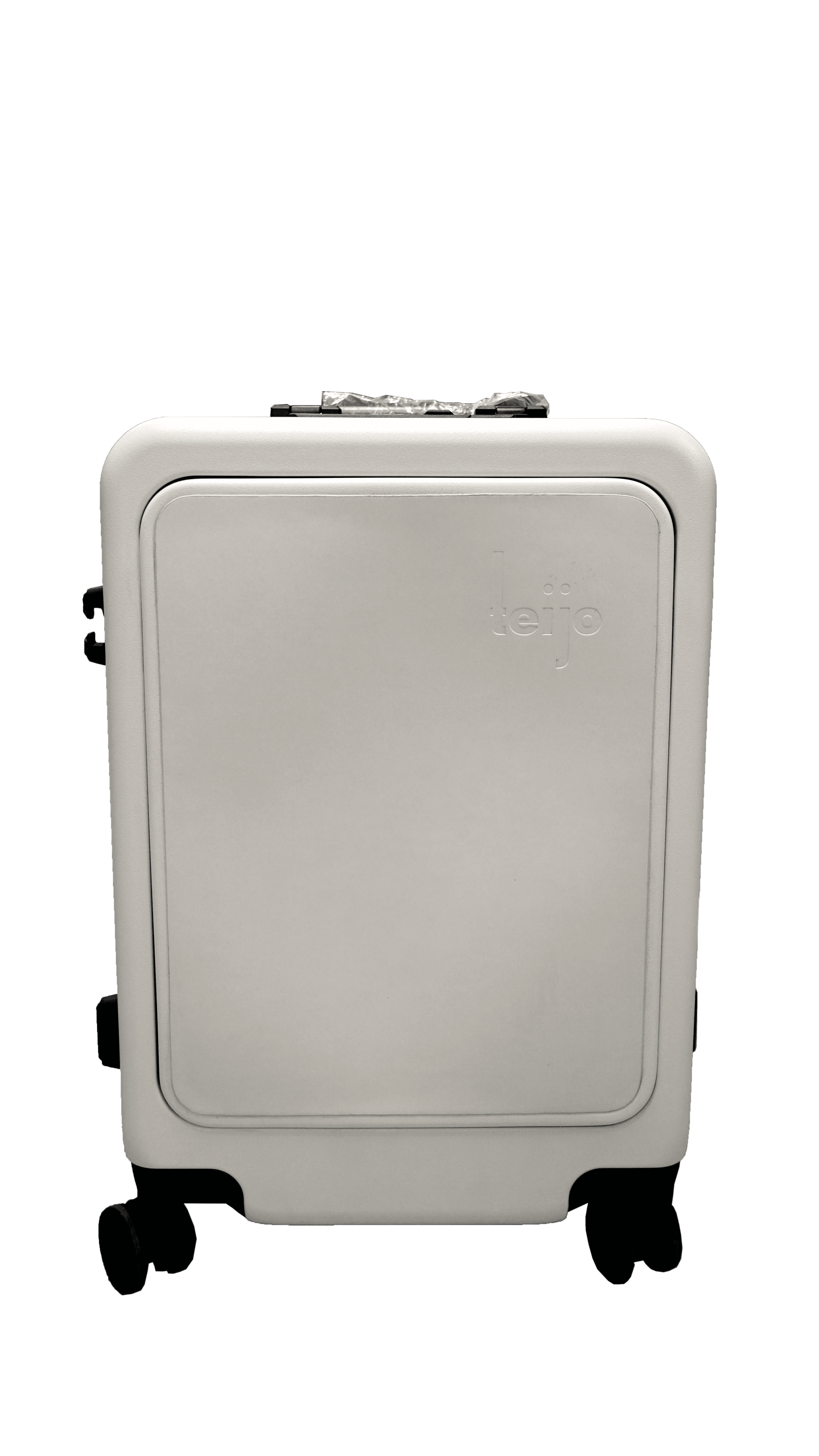 Teijo Hard Shell Carry-On Spinner Luggage White