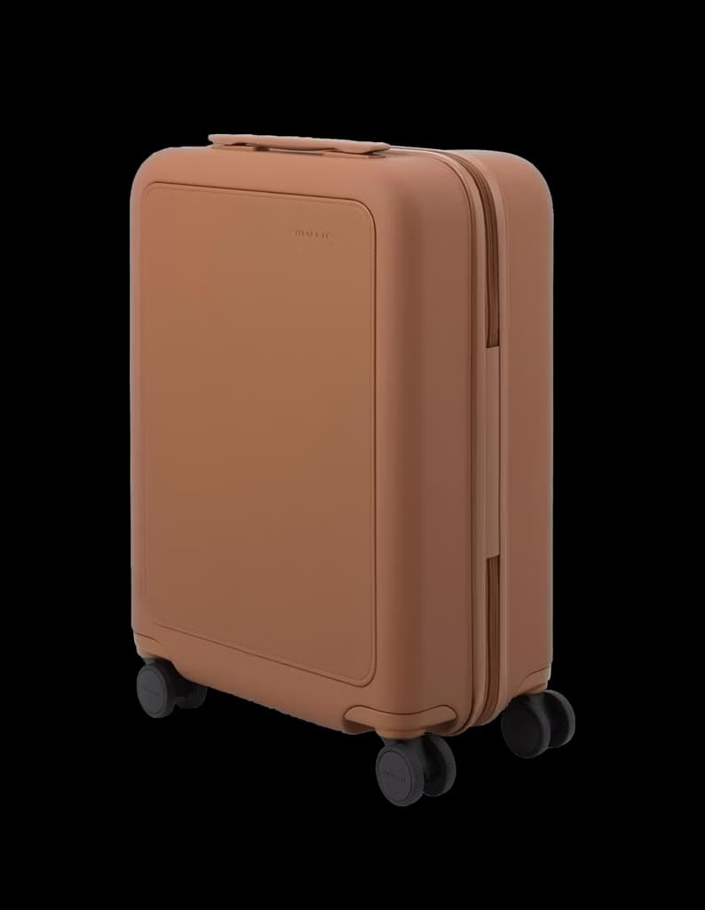 Minimalist Soft-Shell Spinner Carry-On Suitcase
