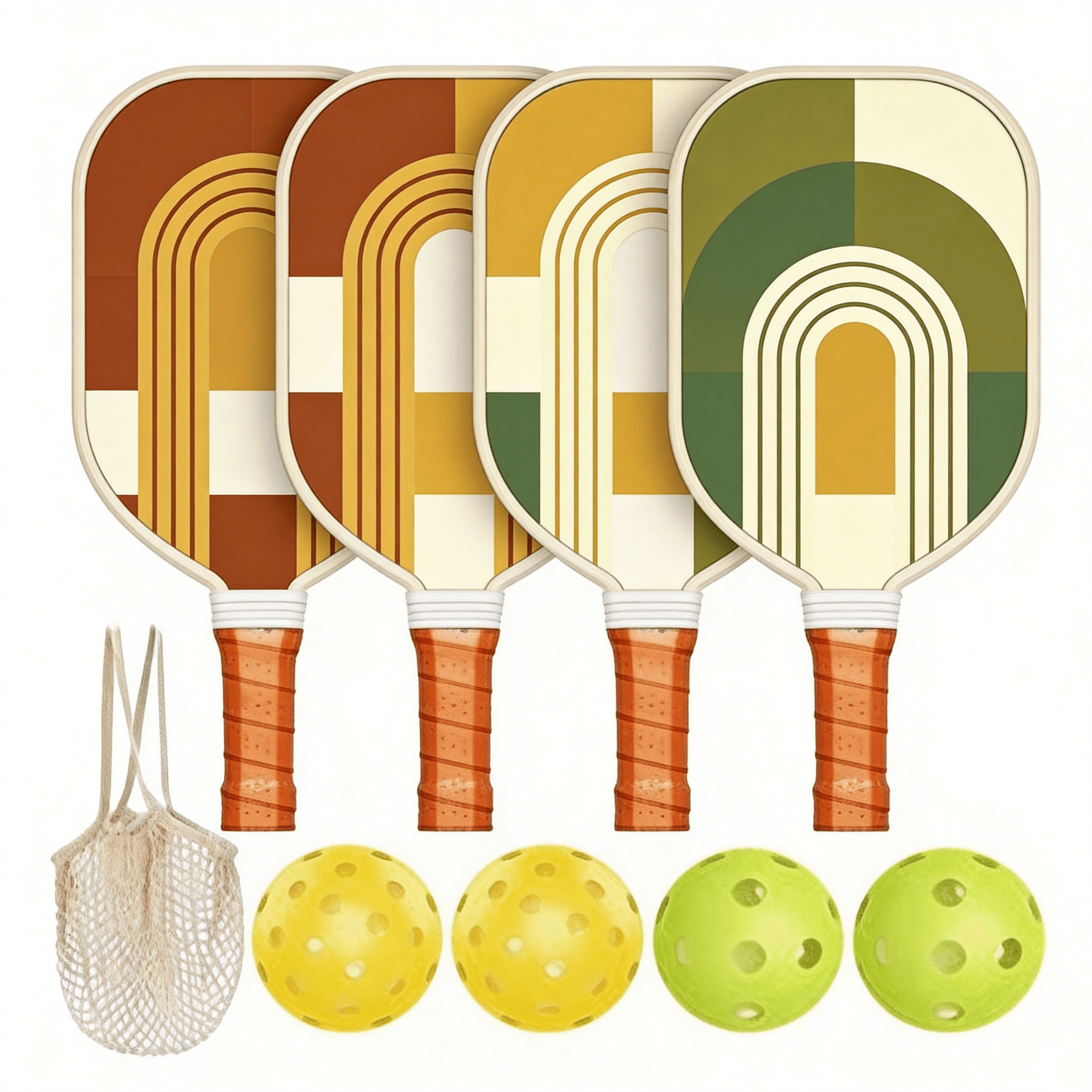 Retro-Design Pickleball Paddle Kit