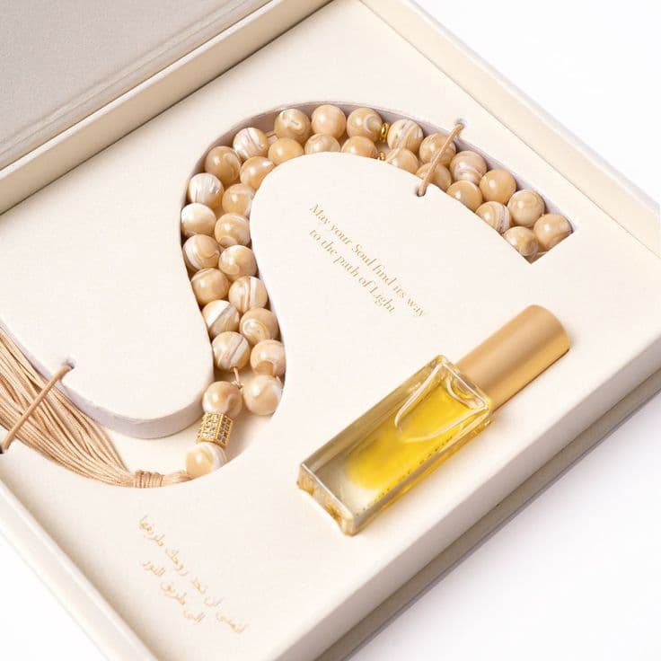 Prayer Beads and Perfume Oil Gift Set