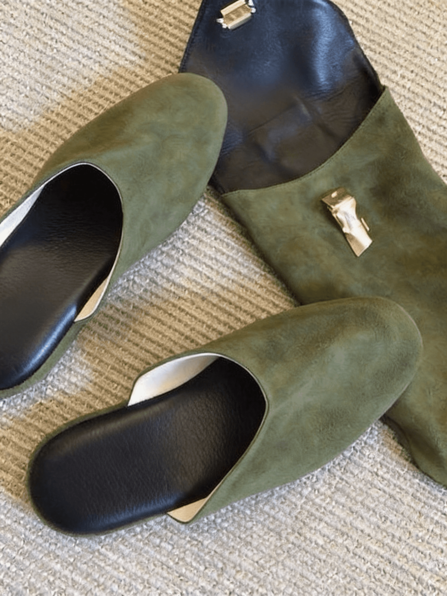 Suede Indoor Slipper Mules