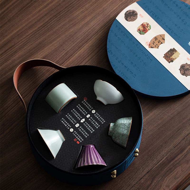 Five Kilns Ceramic Tea Cup Set