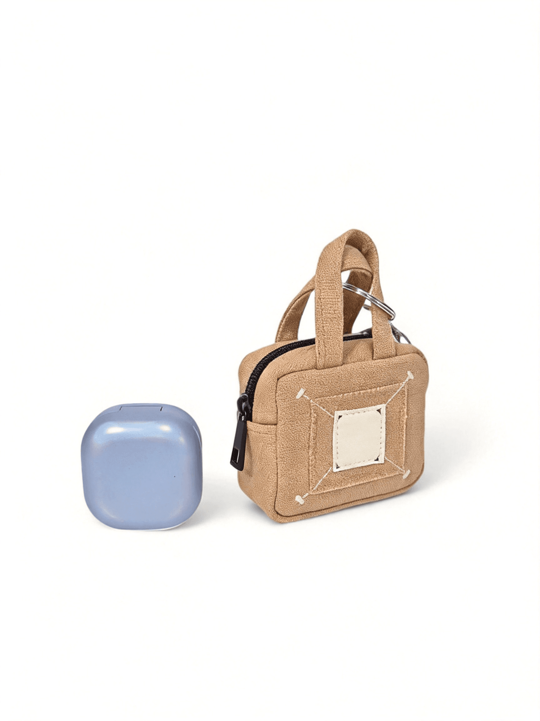 Mini Canvas Tote Keychain