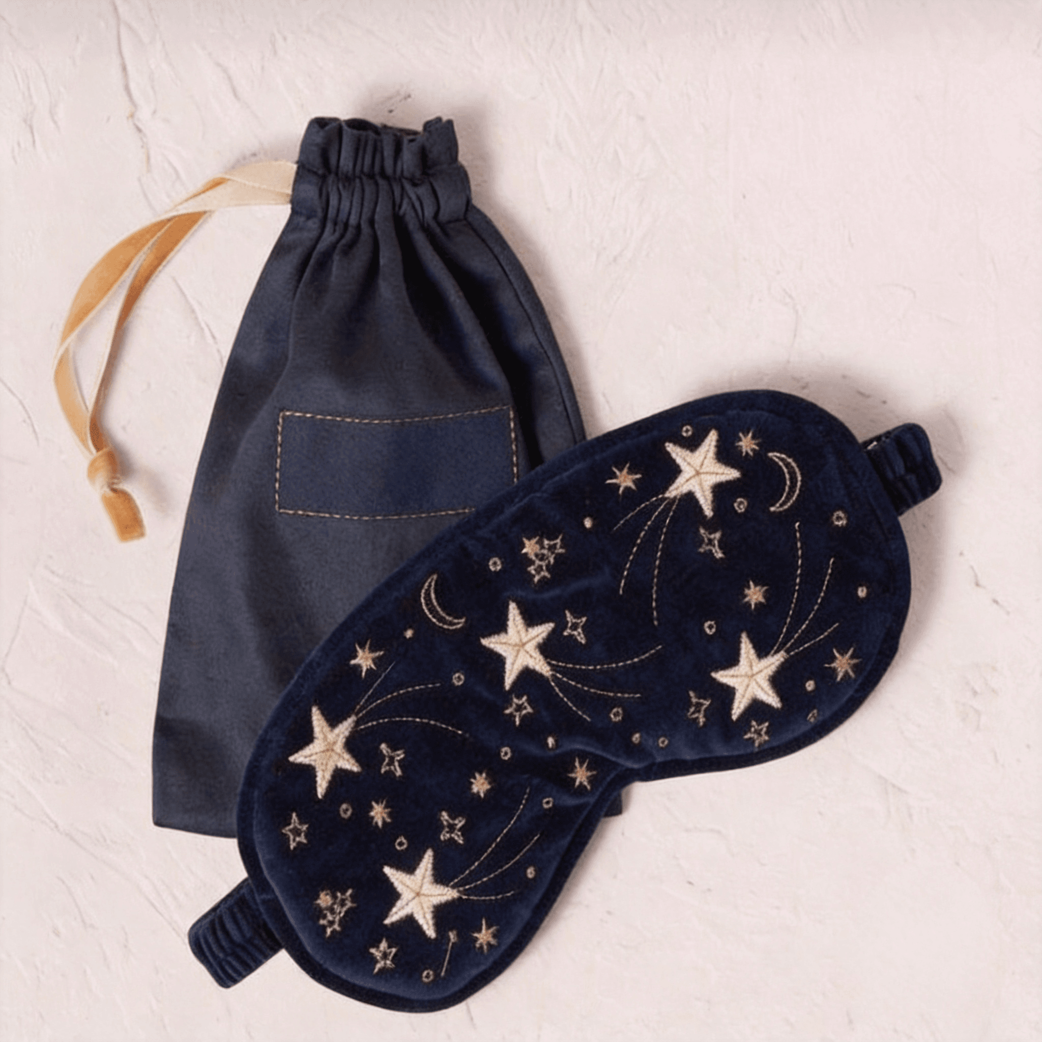 Embroidered Velvet Sleep Mask