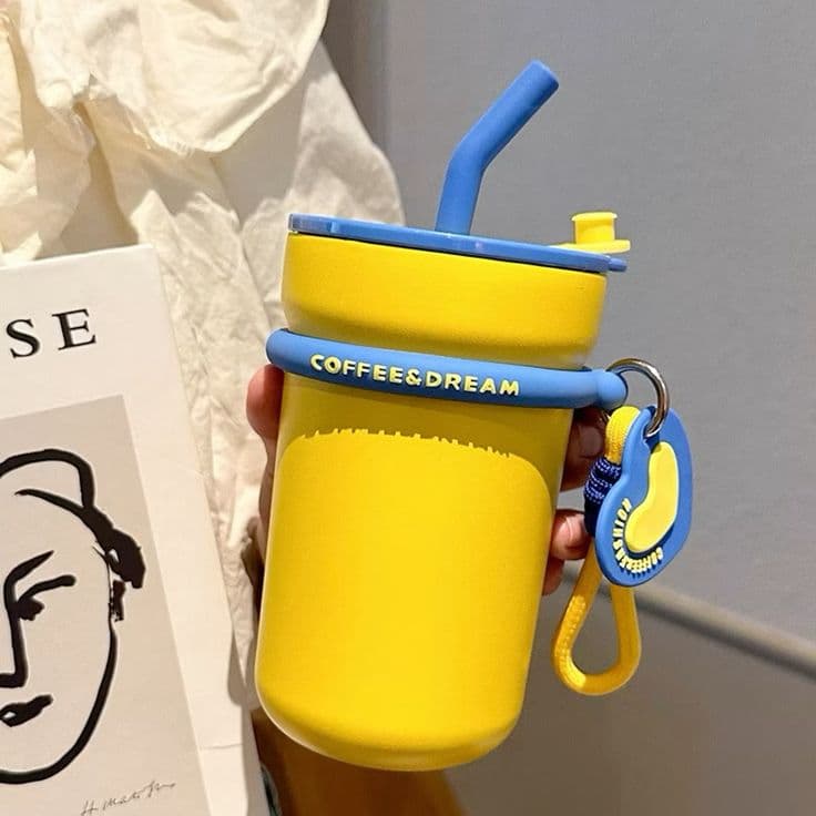 Insulated Straw Tumbler with Charm
