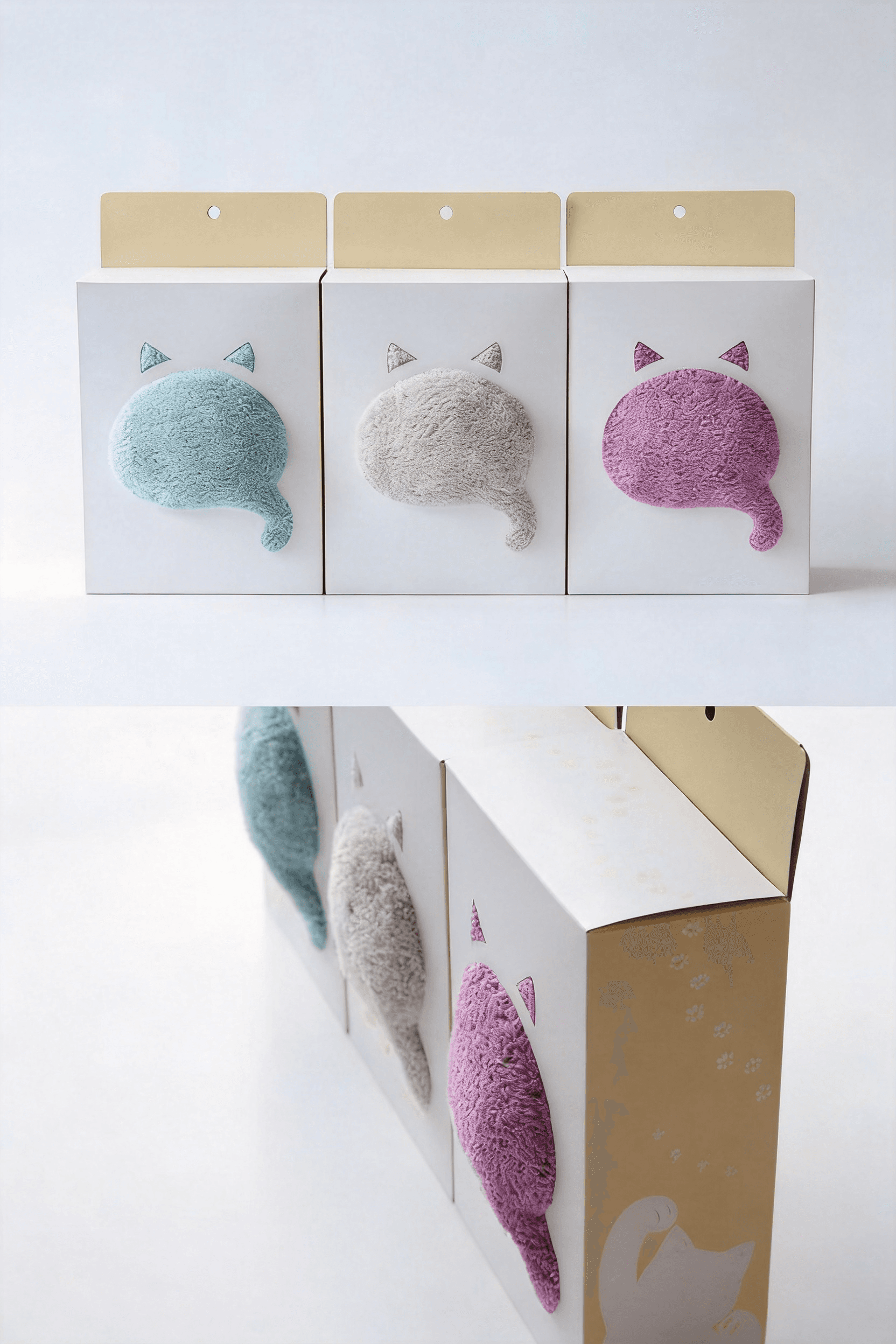 Plush Cat Shape Sponge