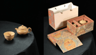 Yixing Dahongpao Clay Tea Set (Yellow) (1 Pot + 2 Cups)