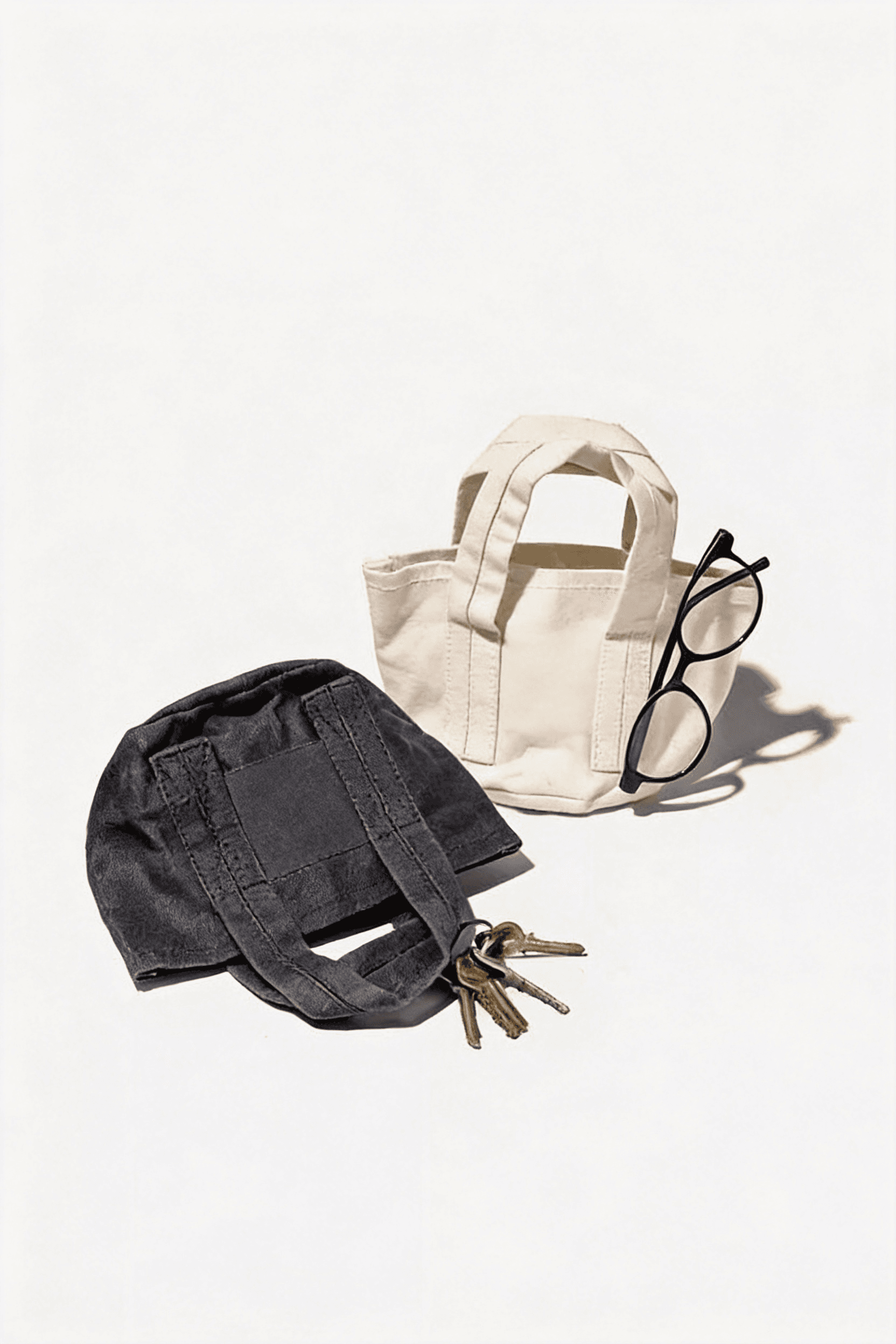 Mini Canvas Utility Tote Bag