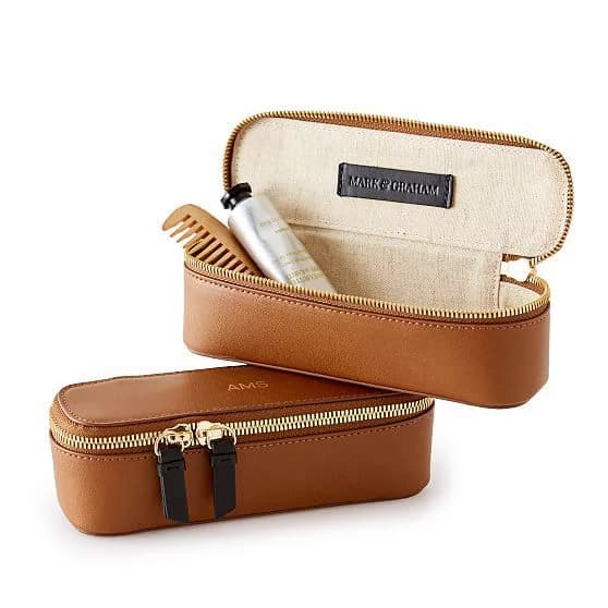 Leather Travel Toiletry Case