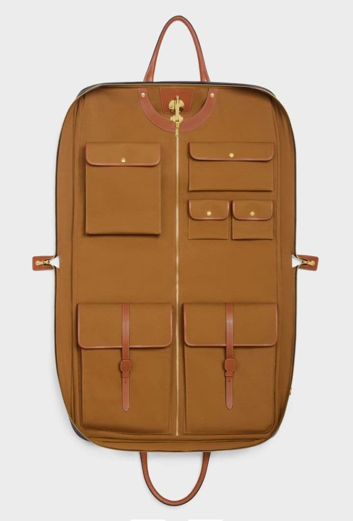Canvas Leather Garment Carrier