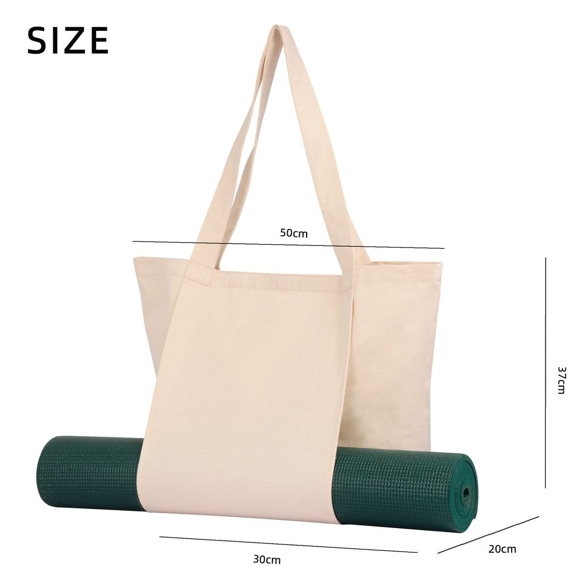 Canvas Yoga Tote Bag