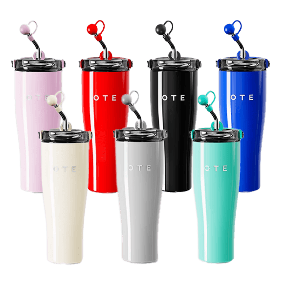 OTE Large Insulated Tumbler with Straw and Carry Loop