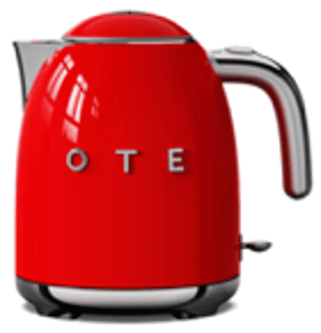 OTE Retro Electric Kettle Red